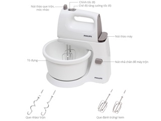 Máy đánh trứng để bàn philips HR-1559