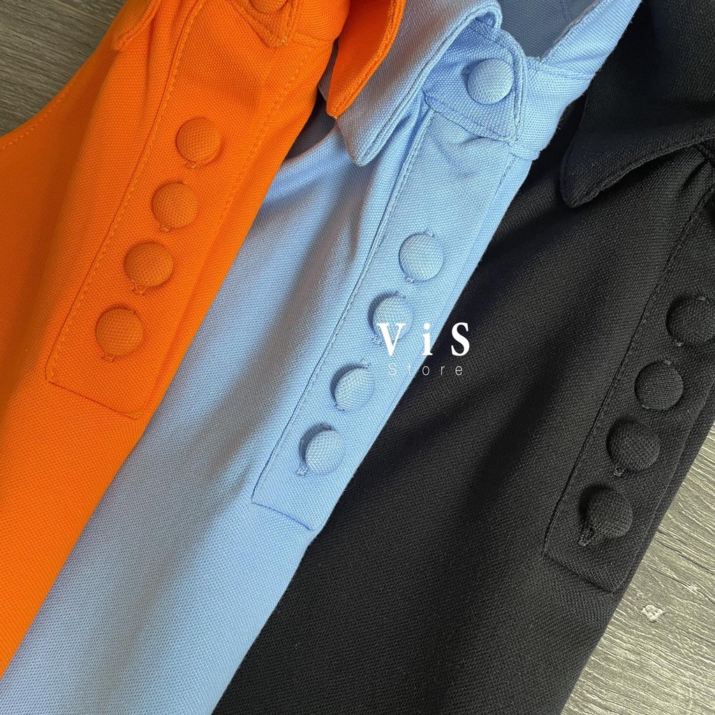 Đầm polo nữ dáng dài ôm body