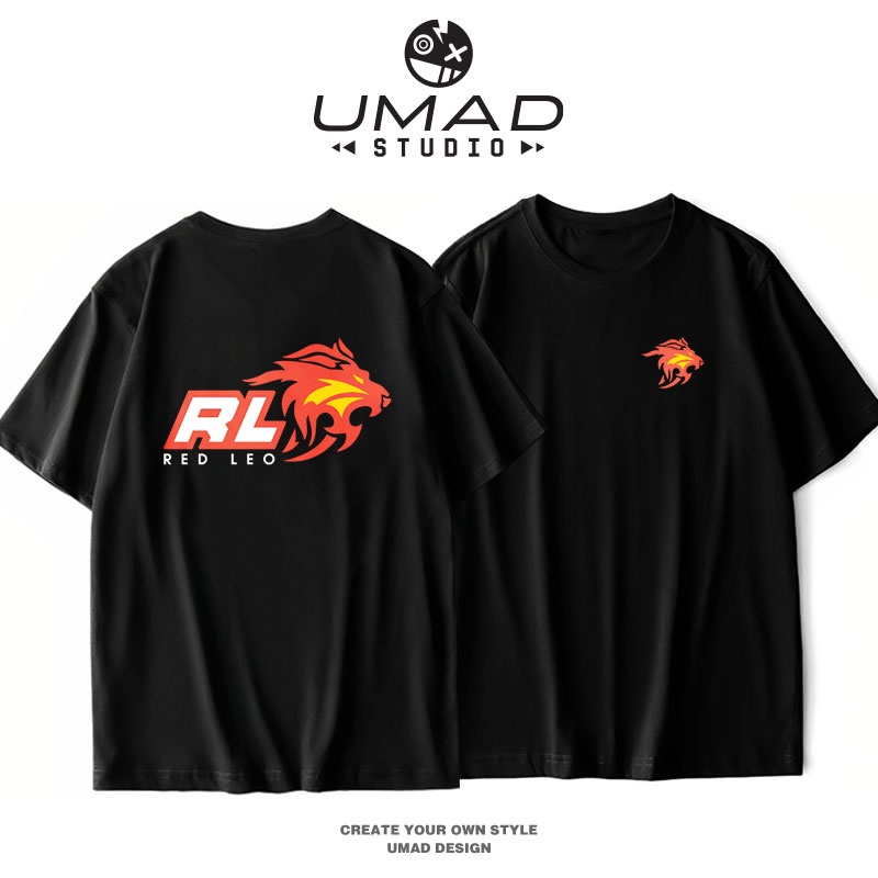 Áo thun nam UMAD Redleo v.2 cổ tròn phông Unisex Racing Boy Xe Độ vải thể thao có Big Size
