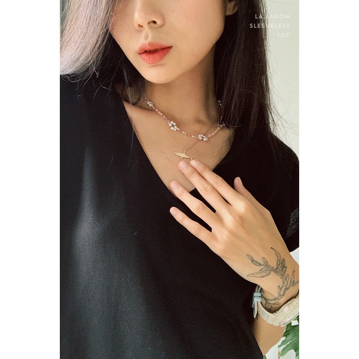 Áo Linen- Áo Cổ tim- Mẫu Basic-Chất Linen