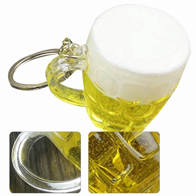 Móc khóa hình ly bia sáng tạo