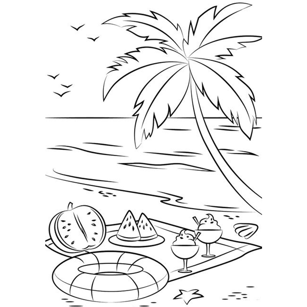 Line art Tranh tô màu Anime khổ A4 - Cho những bạn yêu thích TRANH PHONG CẢNH