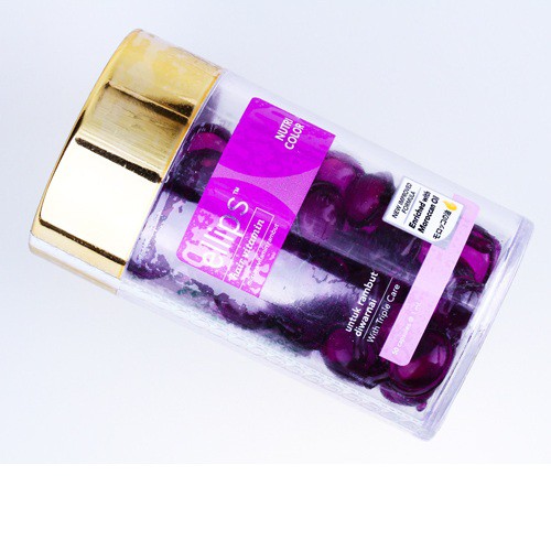 Viên vitamin dưỡng tóc Ellips tím giữ màu tóc nhuộm hộp 50v