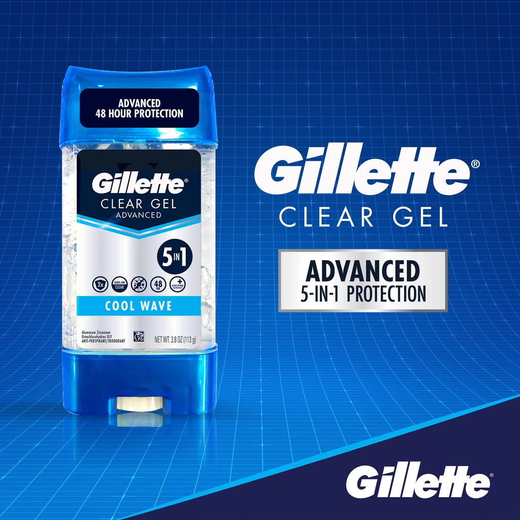 Khử Mùi Lăn nách đàn ông Gillette Advanced Clear Gel Antiperspirant