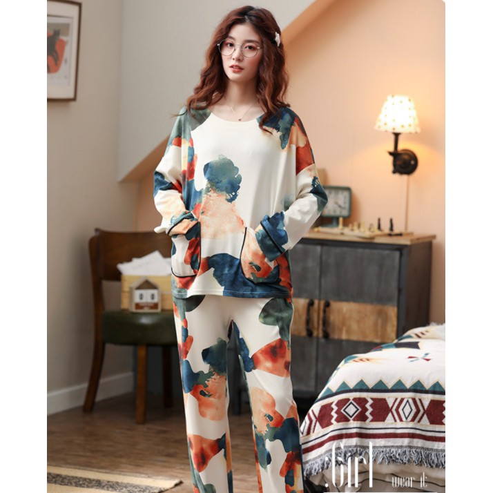 [CÓ SẴN] Pizama tay dài quần dài(Đồ ngủ pijama dễ thương)