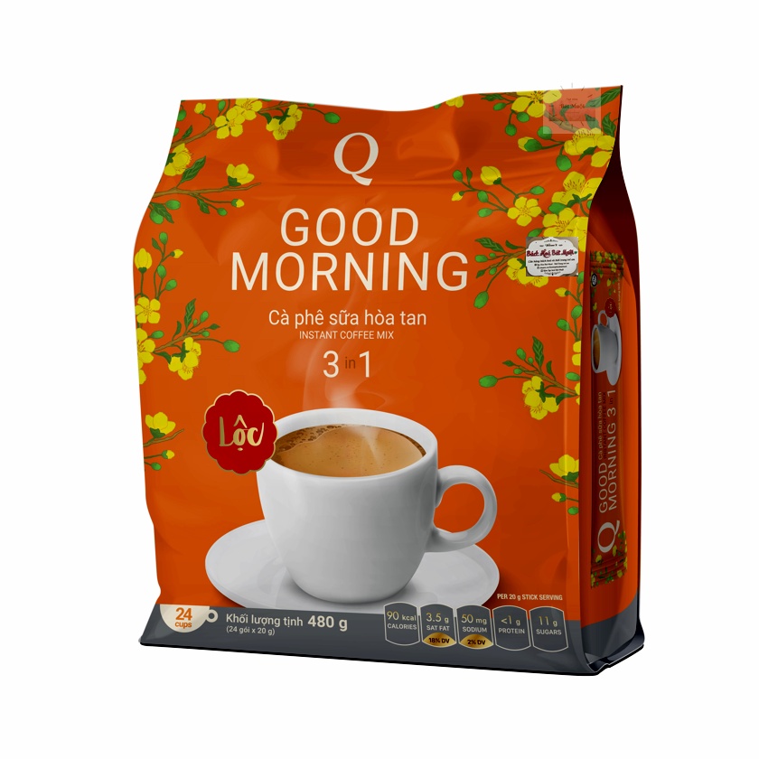 Cà phê Sữa Good Morning TRẦN QUANG 480g (24 gói x20g)