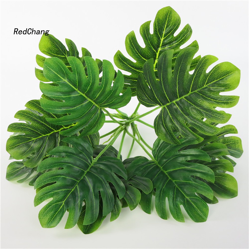 1 Cây Lá Monstera Nhân Tạo Trang Trí Tiệc