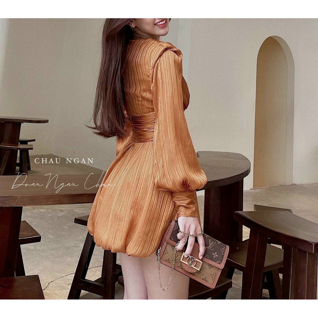 Đầm Nữ Dự Tiệc Cao Cấp Tơ Ướt Sang Chảnh