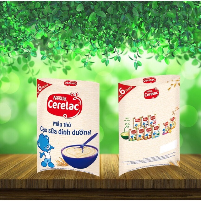 combo 2gói bột ăn dặm Nestle CERELAC gạo sữa dinh dưỡng 20g