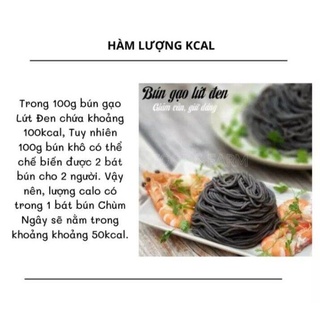 Bún gạo lứt đen Bắc Giang (Giảm cân, Thực dưỡng, Eat clean)/