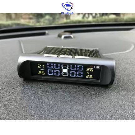 Cảm biến áp suất lốp ô tô xe hơi gắn ngoài cao cấp,Cảm Biến Áp Suất Lốp TPMS, van ngoài,màn màu, Pin mặt trời
