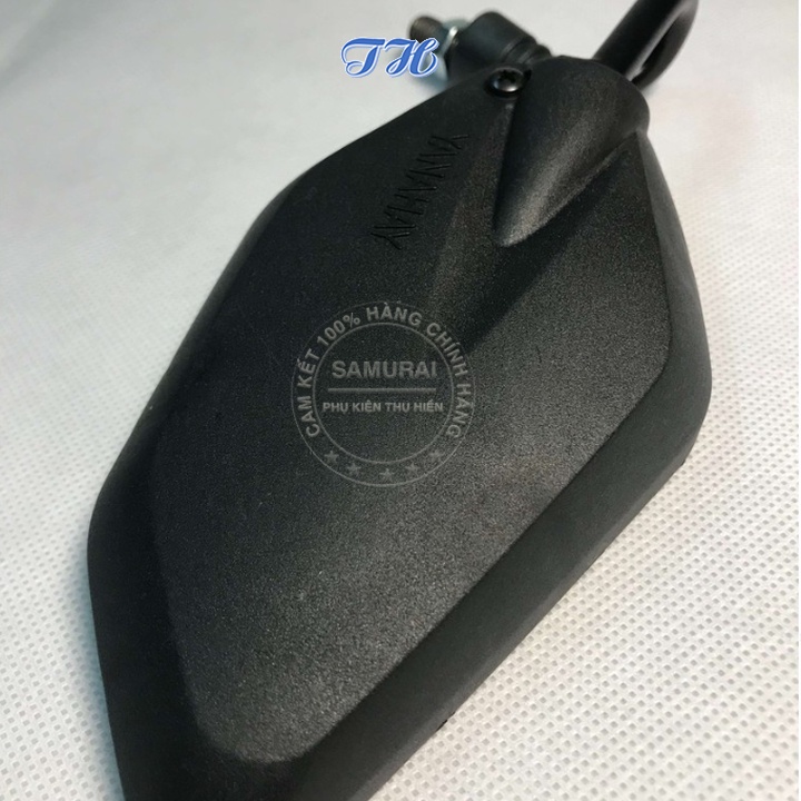Kính xe máy thời trang mini, gương chiếu hậu mẫu chân kính cong chân inox chân đen mẫu yamah ( đọc hướng dẫn )