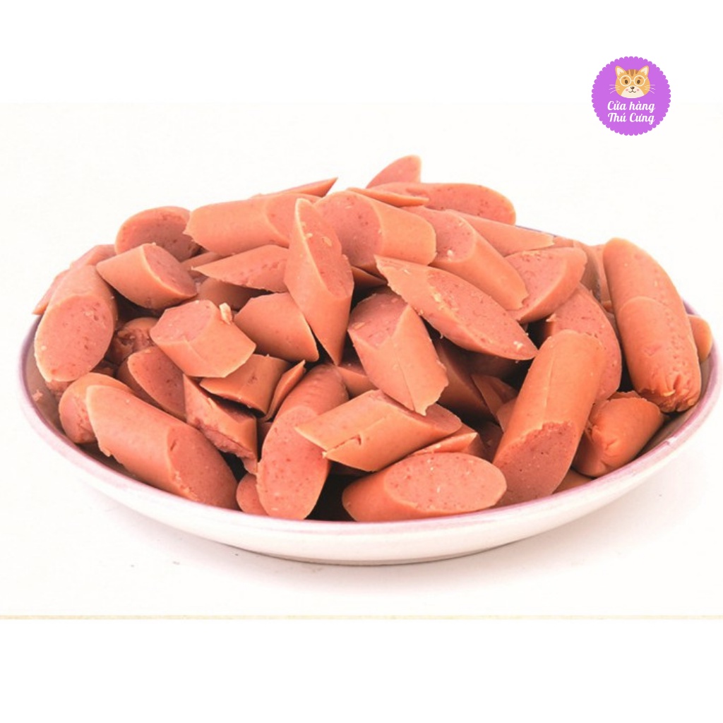 Xúc Xích Tươi Cho Chó Mèo (15 Gram/ Miếng) Xúc Xích Cây Vị Bò Gà Hải Sản