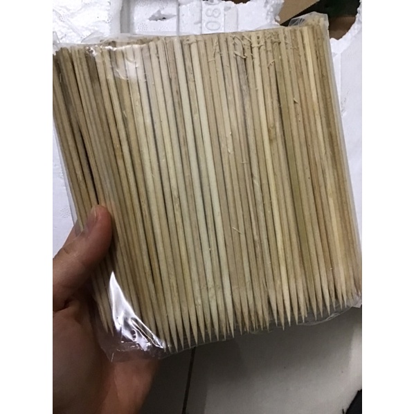 Tăm xiên gói 500g dài 15cm to đẹp
