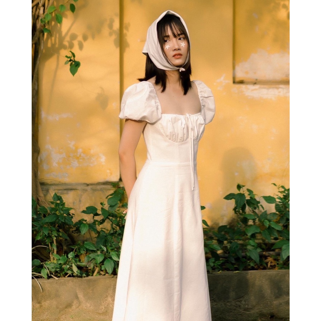 JENNY DRESS - Đầm lụa xẻ tà thiết kế - Váy maxi