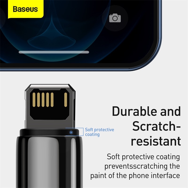 Baseus Cáp Sạc Nhanh Cho iPhone 13 Pro Max 12 iPhone 8 7 6 6s Và iPad Với Cổng