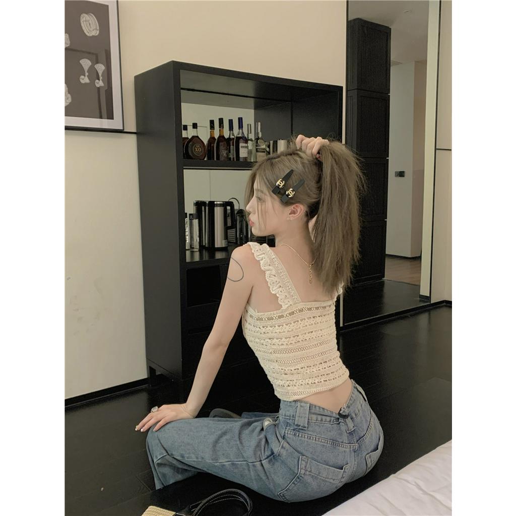 Áo Hai Dây Xếp Ly Phối Dây Thắt Thời Trang Mùa Hè Sành Điệu 62736