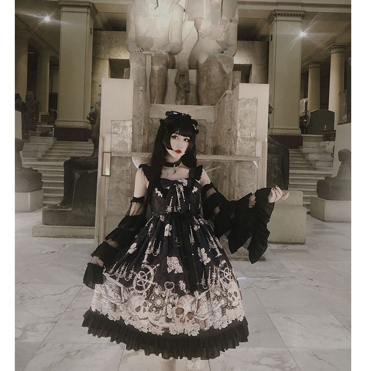 Đầm Công Chúa Dáng Dài Vải Voan Phong Cách lolita