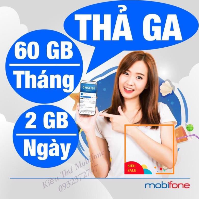 SIM GÓI THAGA Mobi Có 60gb 1 Tháng Chỉ Với 50k