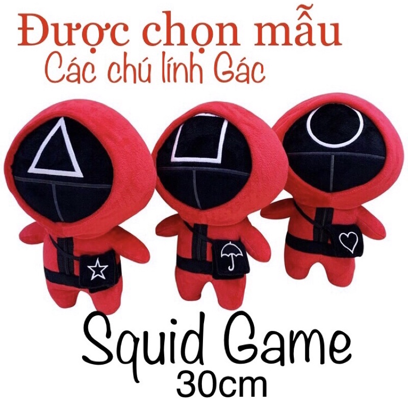 [Giá hủy diệt] [Ảnh thật] Gấu Bông Lính Squid Game Hàng Việt Nam - Size 28cm