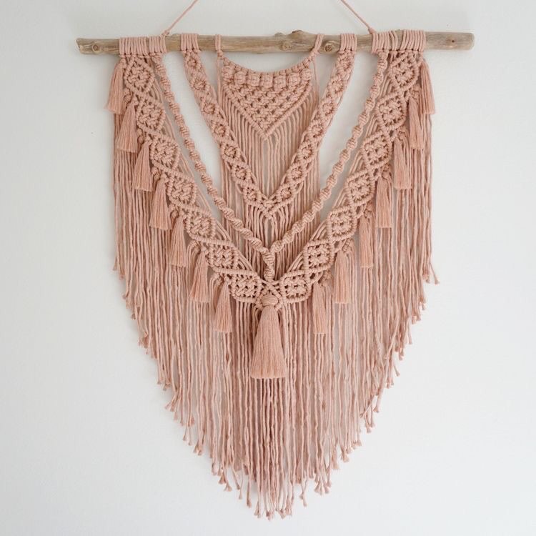 Mành macrame decor phòng ngủ