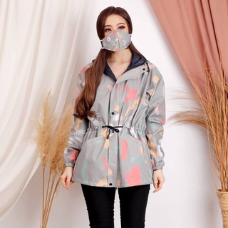 Áo Khoác Dù Chống Thấm Nước In Họa Tiết