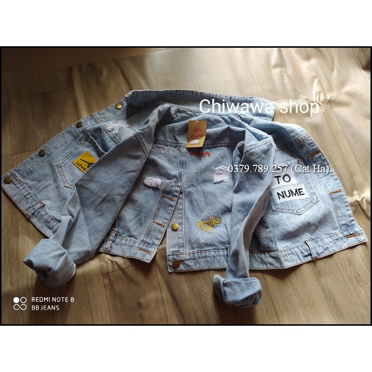 Áo khoác nữ chất jean cao cấp thời trang form dưới 58Kg To number BB39