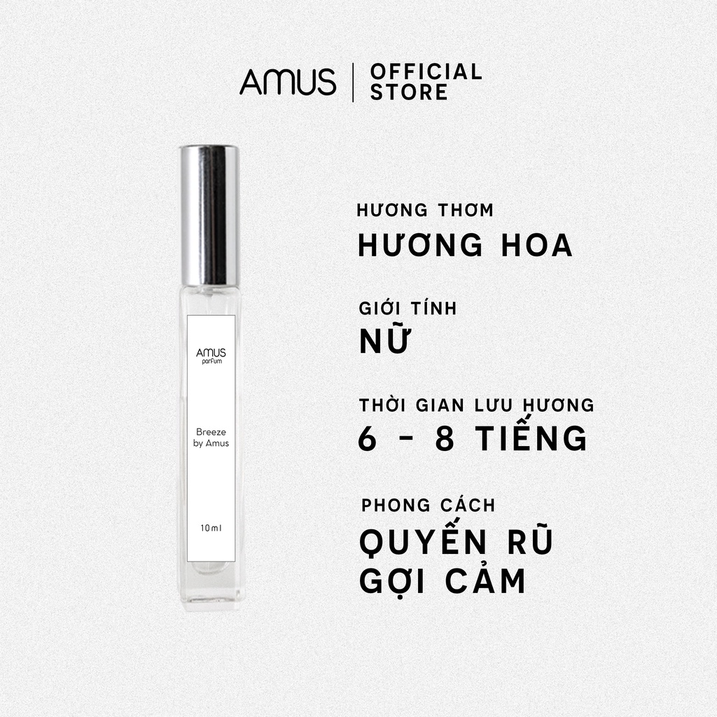 Tinh Dầu Nước Hoa Nữ Breeze by Amus 10ml