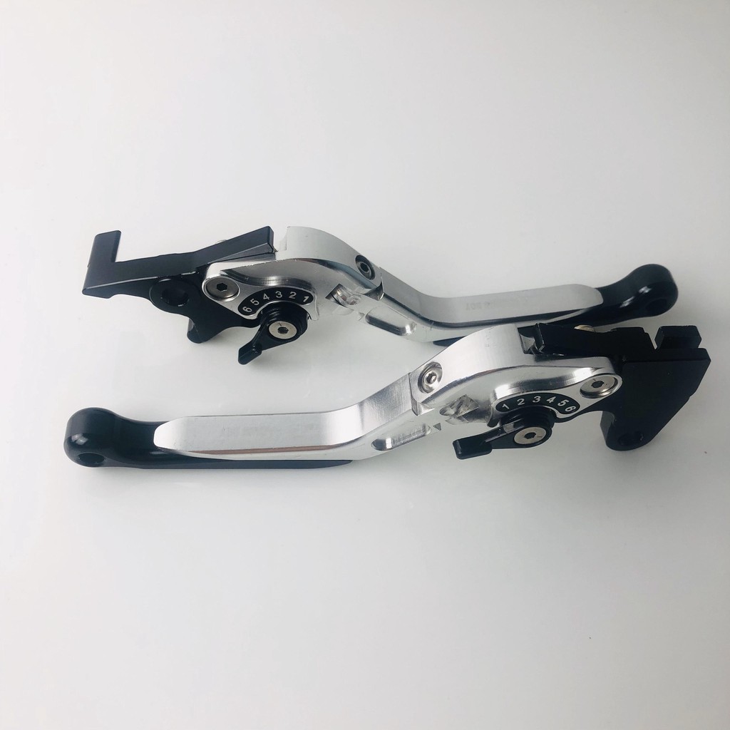 Bộ Tay Thắng 6 Số Chống Gãy Nhập Khẩu Cao Cấp Dùng Cho xe SH Mode_Màu Bạc_Motorsaigon