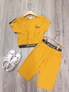 Bộ đũi lửng dior đũi mát