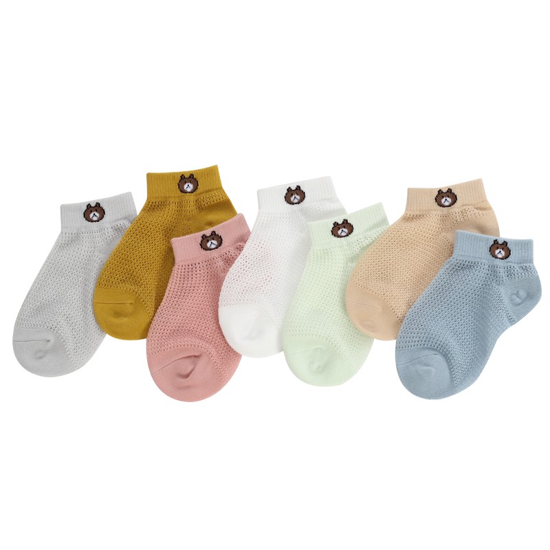 Set 5 đôi tất gấu cho bé yêu