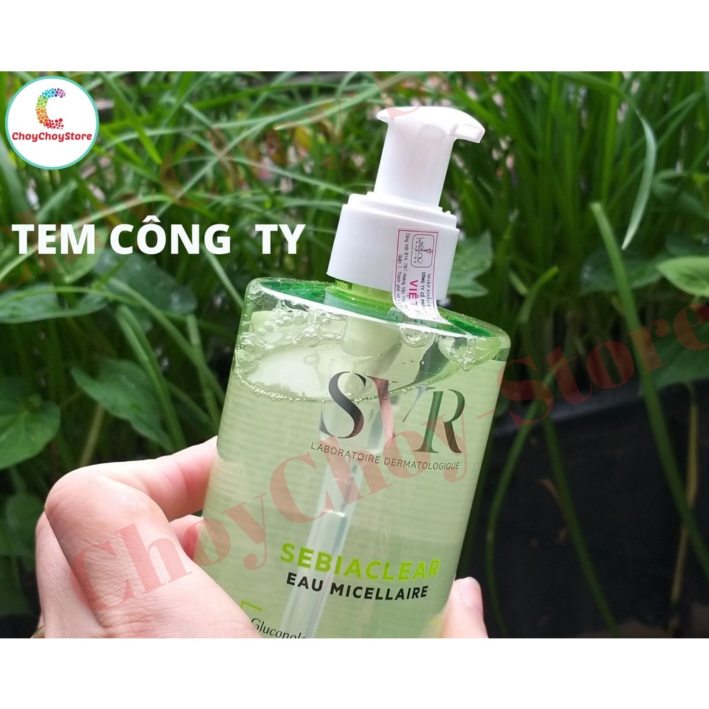 [TEM VIỆT NỮ] Nước Tẩy Trang SVR Sebiaclear Eau Micellaire 400mL -  Sạch Sâu Loại Bỏ Dầu Nhờn