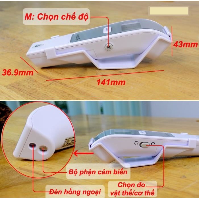 Nhiệt kế hồng ngoại đo Trán Microlife FR1MF1