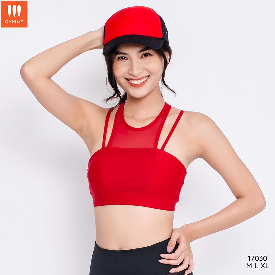 Áo sport bra tập gym yoga nữ GYMME phối lưới - 17030