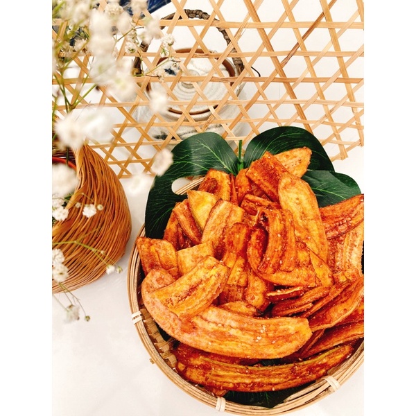 Chuối sấy mè gừng / 500gr - Đặc sản Đà Lạt