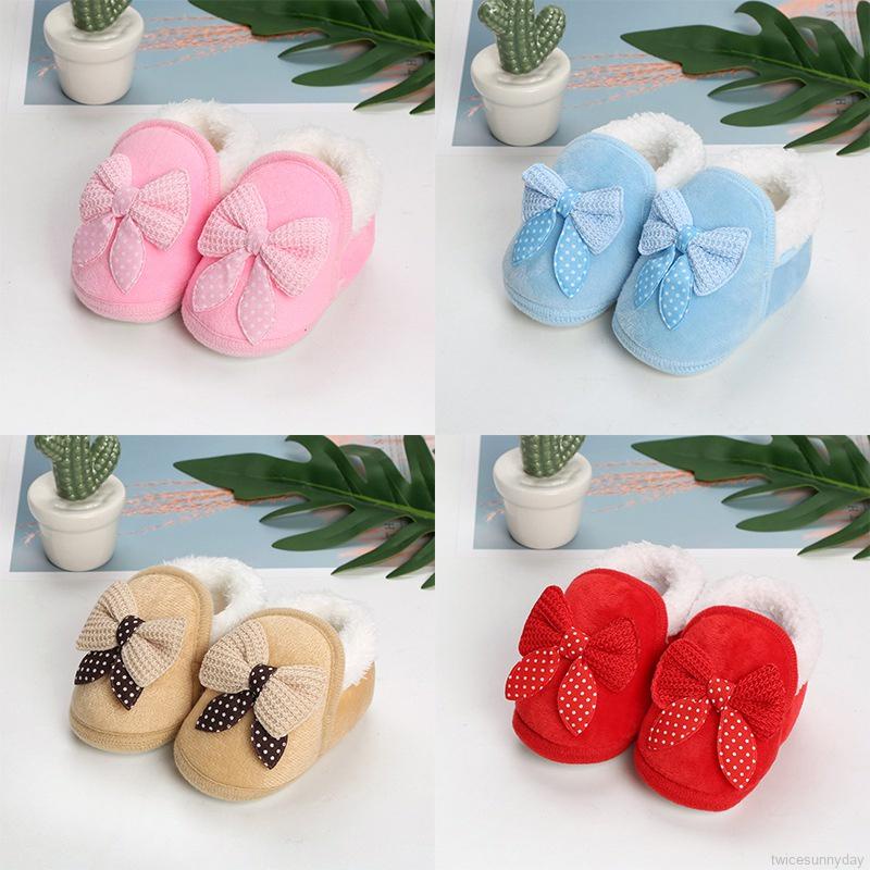 Giày đế mềm chống trượt giữ ấm thời trang mùa đông đáng yêu cho bé