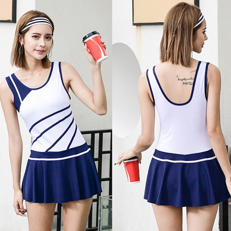 Áo Tắm, Đồ Bơi Nữ Thể Thao Sắc Xanh, Bikini 2 Mảnh Thun Co Dãn SAVVY SHOP