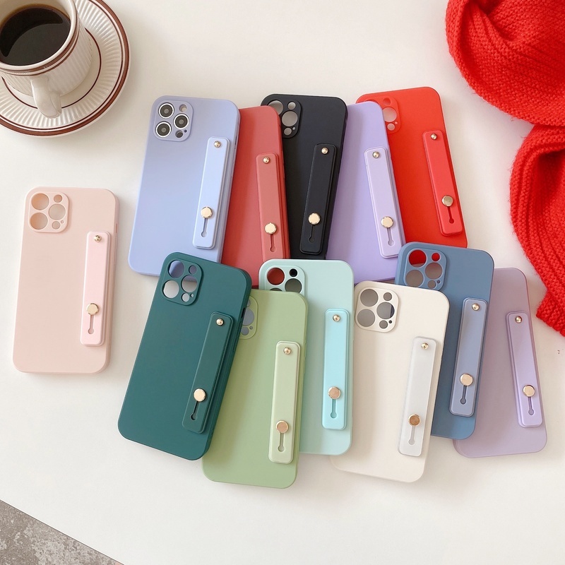 Ốp Điện Thoại Silicon Mềm Chống Sốc Có Giá Đỡ Cho iPhone 11 12 13 Pro Max X XS Max XR 7 8 Plus