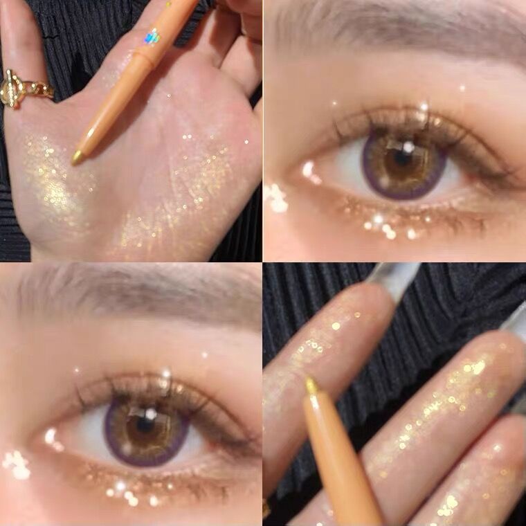 Bút chì kẻ nhũ vẽ bọng mắt  lấp lánh bám màu lâu trôi sắc nét