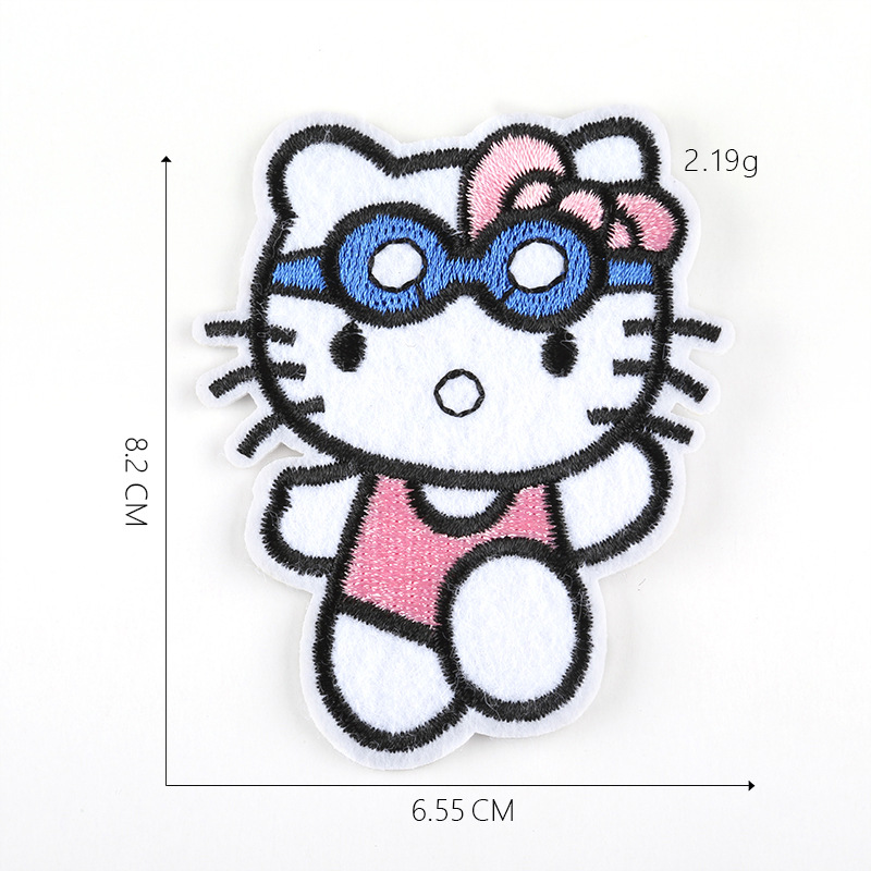 HELLO KITTY Miếng Dán Ủi Quần Áo Hình Hello Kitty