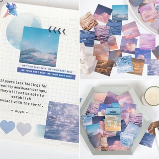 Set 46 Miếng Dán Trang Trí Sổ Tay/Nhật Ký Hình Đám Mây/Ngôi Sao DIY