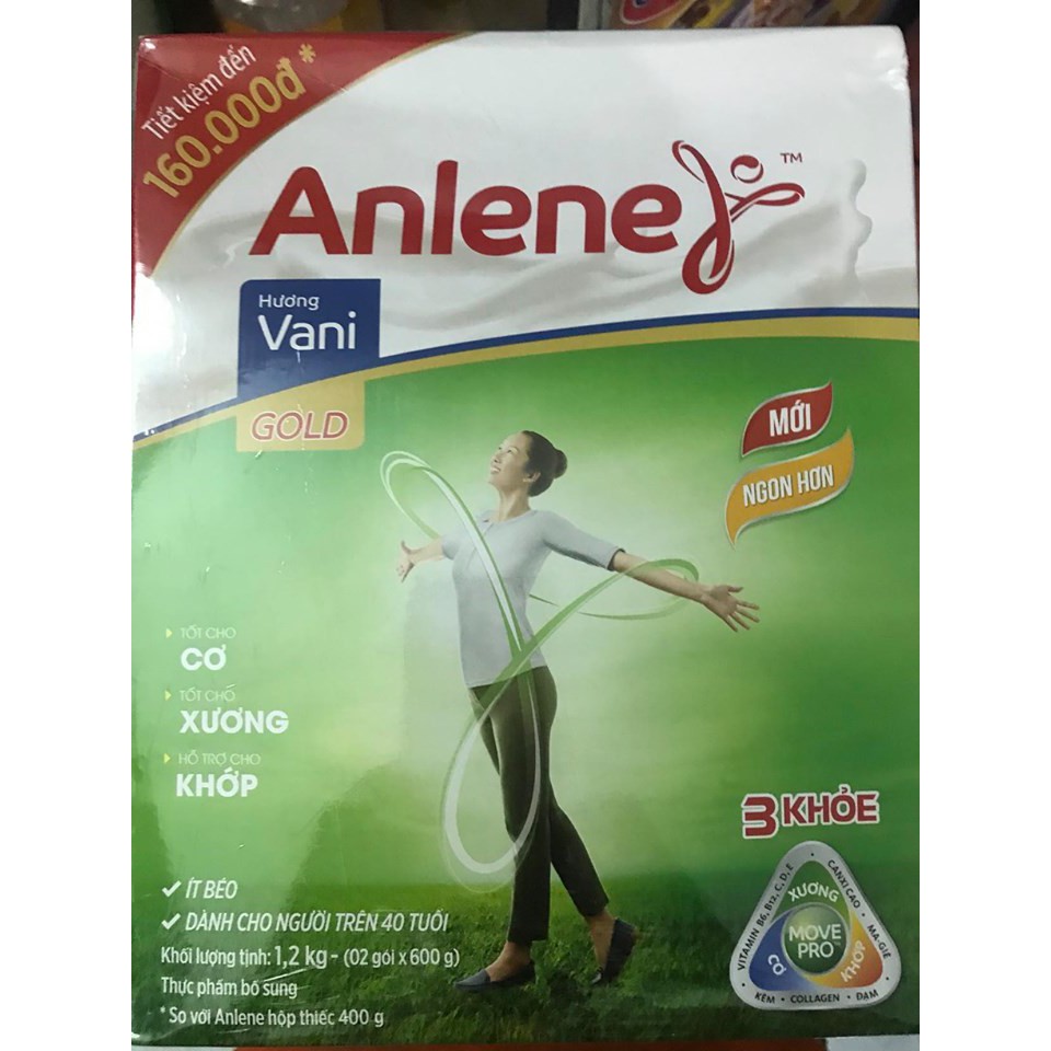 Sữa Bột Anlene Gold Hộp Giấy 1,2kg (Dành Cho Người Trên 40 Tuổi)