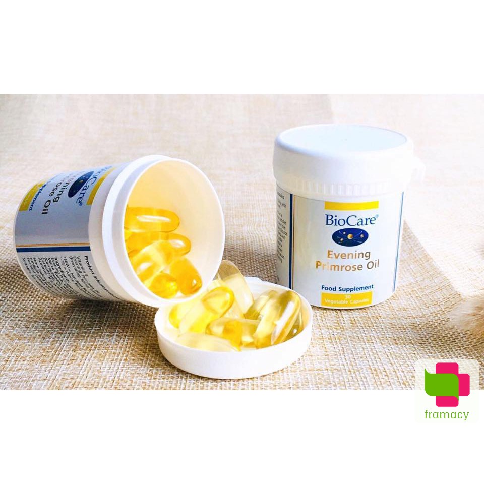 Tinh dầu Hoa anh thảo BioCare Evening Primrose Oil, Anh (30 viên) làm đẹp da tóc, cân bằng nội tiết cho phụ nữ, mẹ bầu | BigBuy360 - bigbuy360.vn
