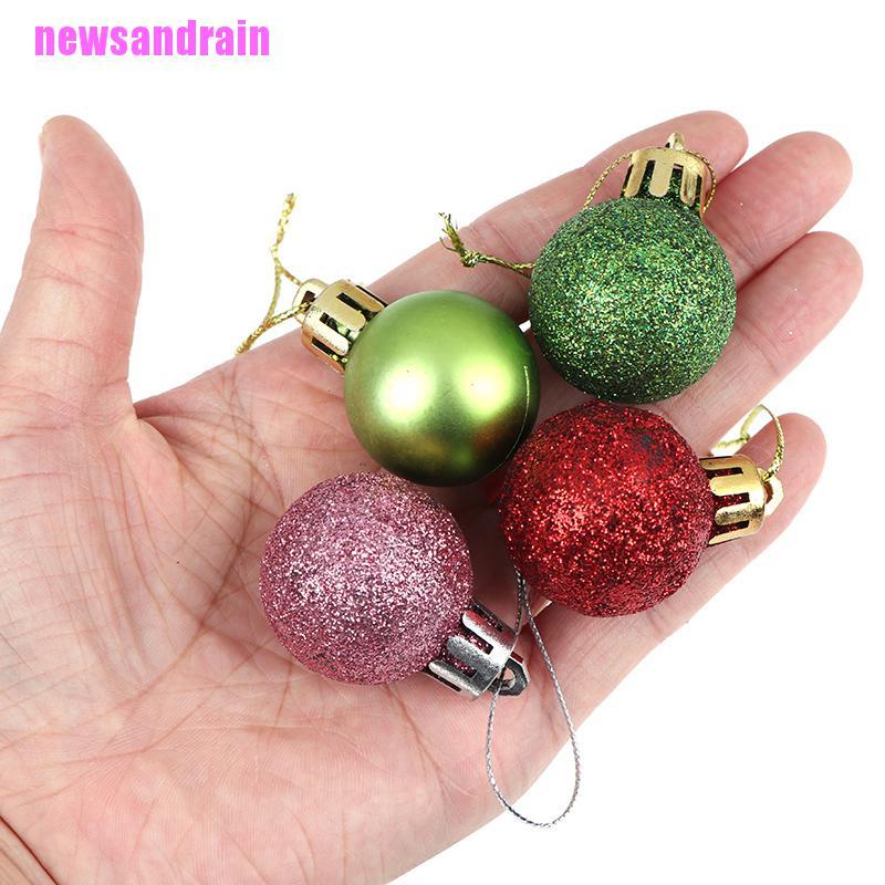 Set 24 món đồ trang trí cây thông Noel mừng giáng sinh xinh xắn