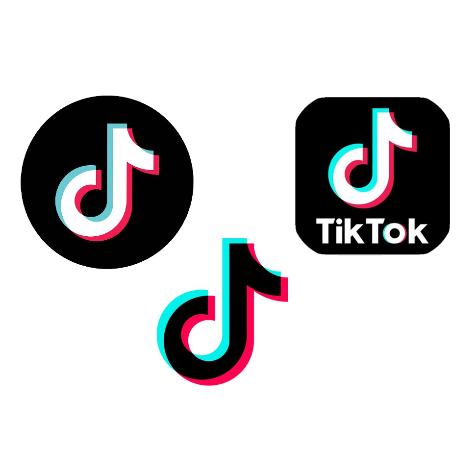 Hình dán STICKER logo TIK TOK, dán xe, dán laptop, dán nón bảo hiểm