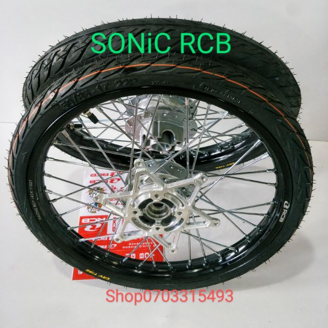 BÁNH CĂM SONiC Niền RCB chính hãng Đen 1.4 1.6 Đùm Bạc Kèm Pat Đĩa full vỏ ruột CRV 60 .70 .90.17