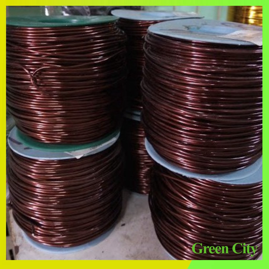 Dây nhôm mạ đồng uốn cây kiểng cuộn 500gram  - Green City