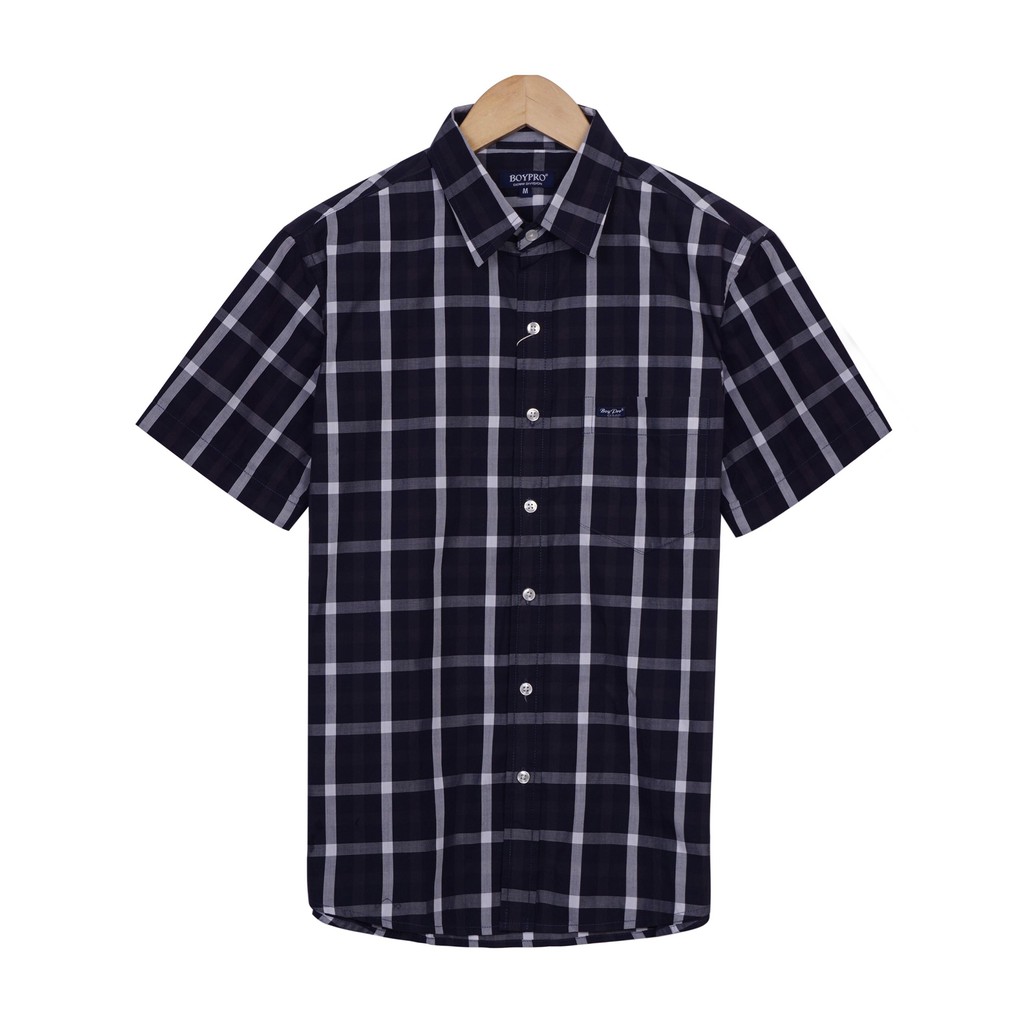 [Mã FAMALLT5 giảm 15% đơn 150K] Áo sơ mi nam caro ngắn tay cao cấp boypro BPR102 | BigBuy360 - bigbuy360.vn