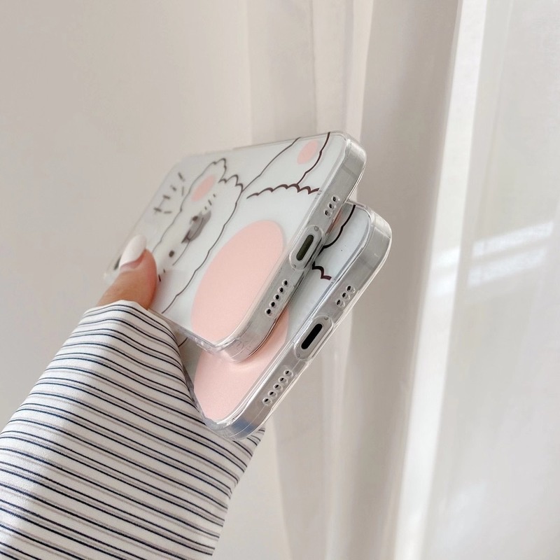 Ốp điện thoại TPU dẻo trong suốt họa tiết chú gấu dễ thương thích hợp cho IPhone 12 11 Pro Max SE X XR Xs Max 8 7 Plus