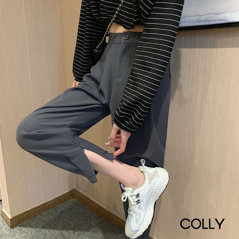 Quần Baggy Vải Có Khóa Ống Chân siêu hot